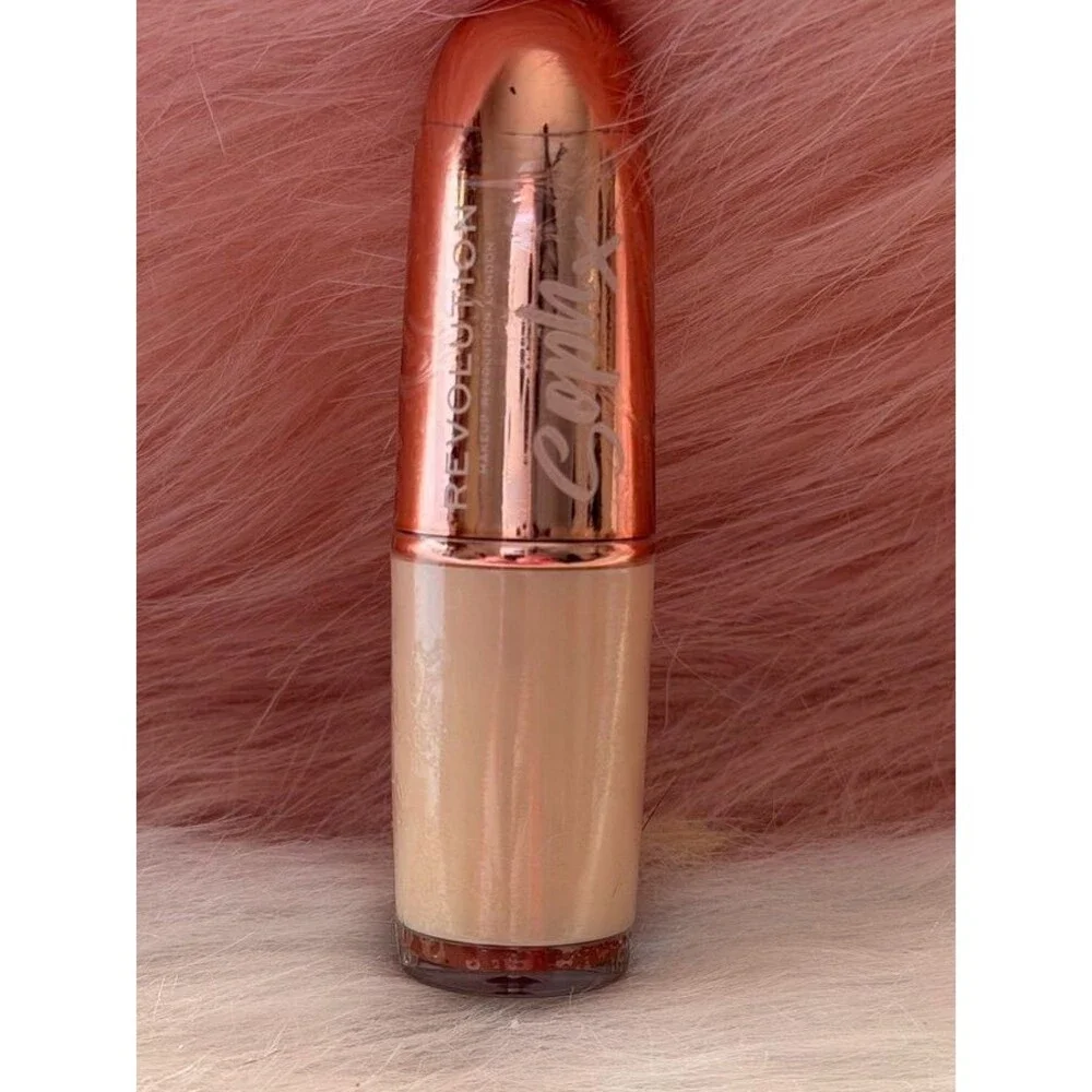 Revolution x Soph Nude Lipstick “Fudge” • Choc. Brown Nude • NEW • Cruelty‑Free